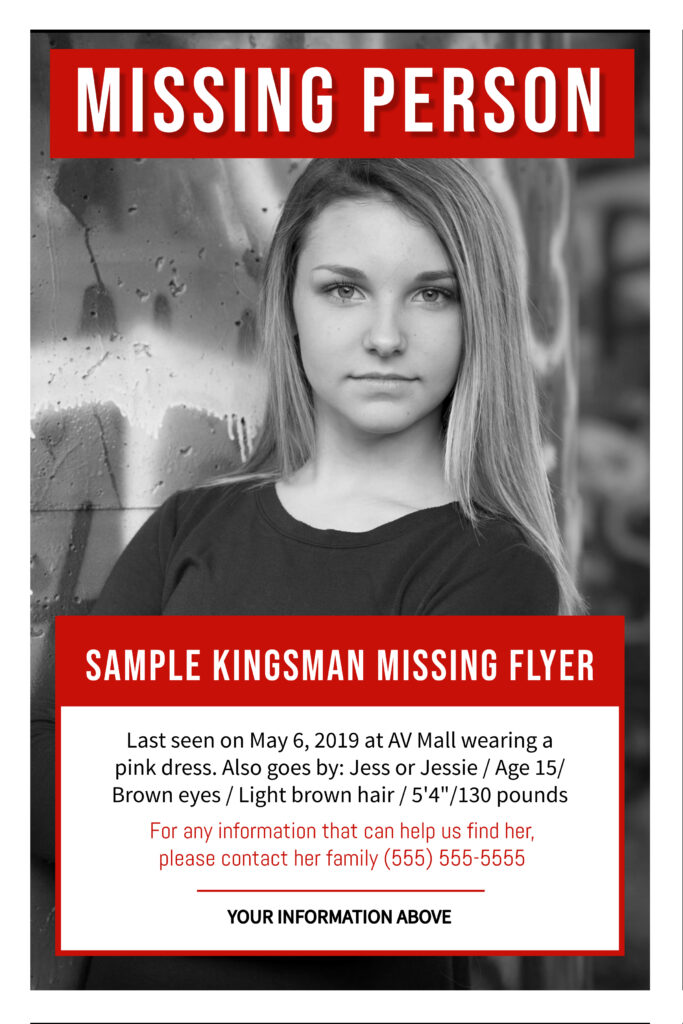 Template - Missing Person Flyer (FREE)