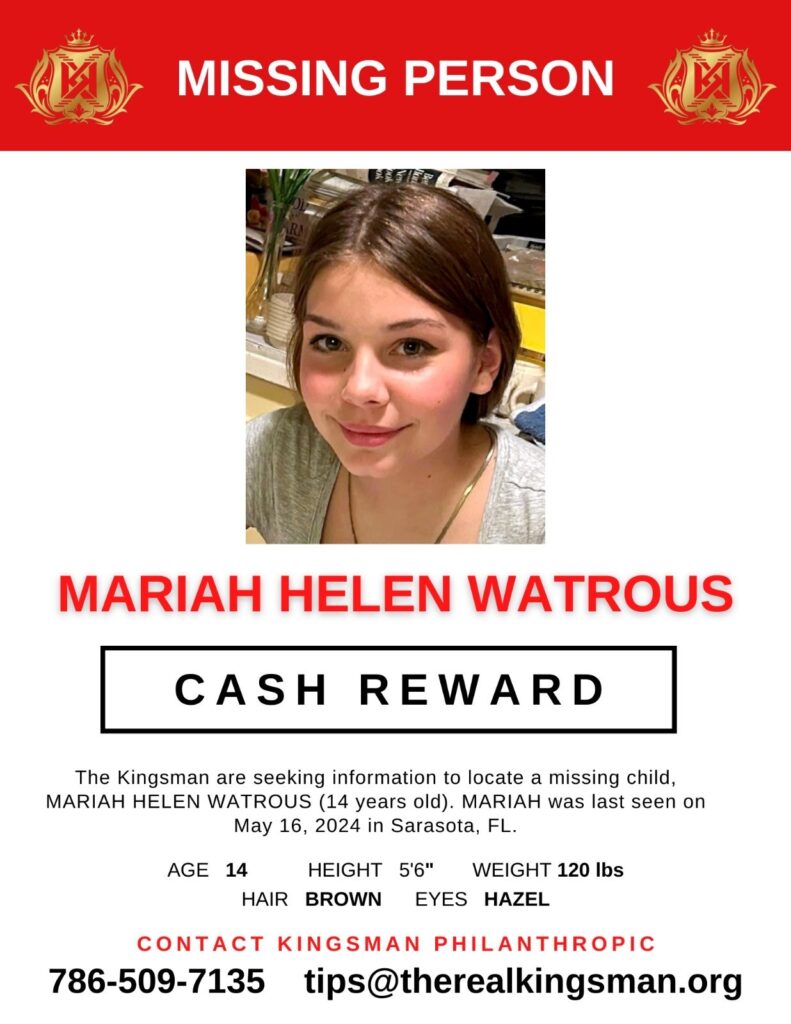 Mariah Watrous Missing Flyer