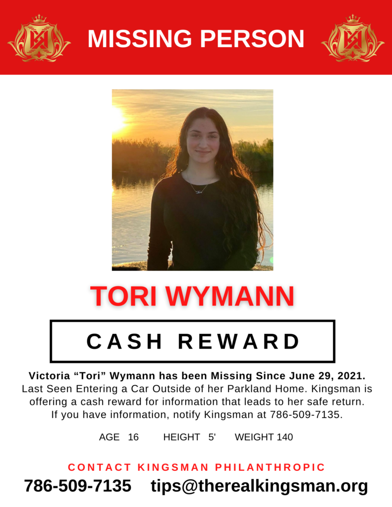 Tori Wymann Missing Flyer